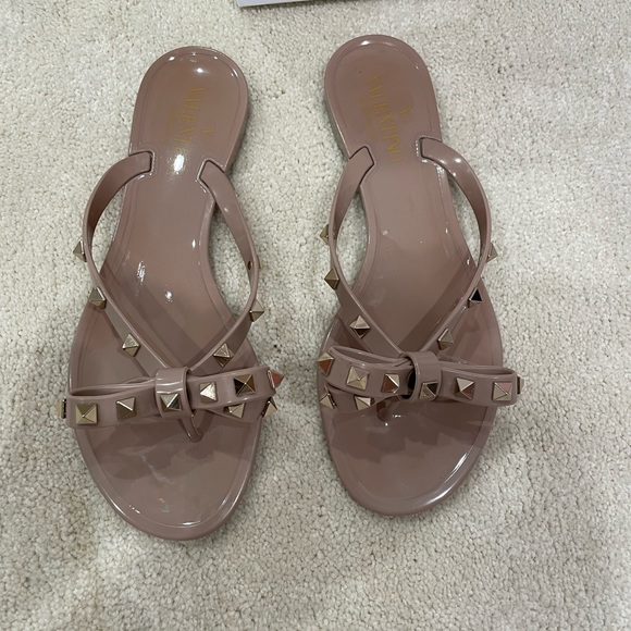 Valentino - RUBBER ROCKSTUD THONG - Picture 2 of 3